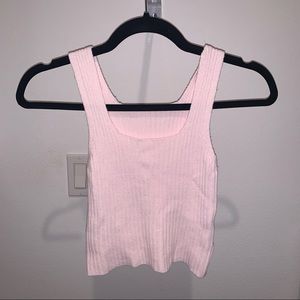 Brandy Melville | Pink knit tank top